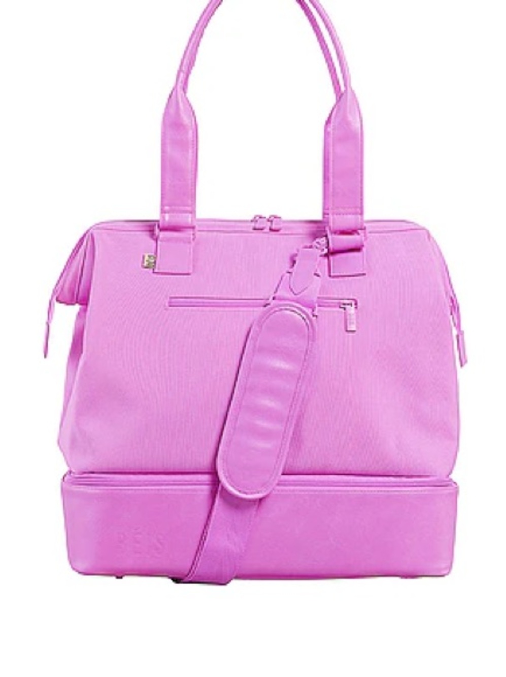 BEIS mini weekender bag, sold out “berry” colorway.